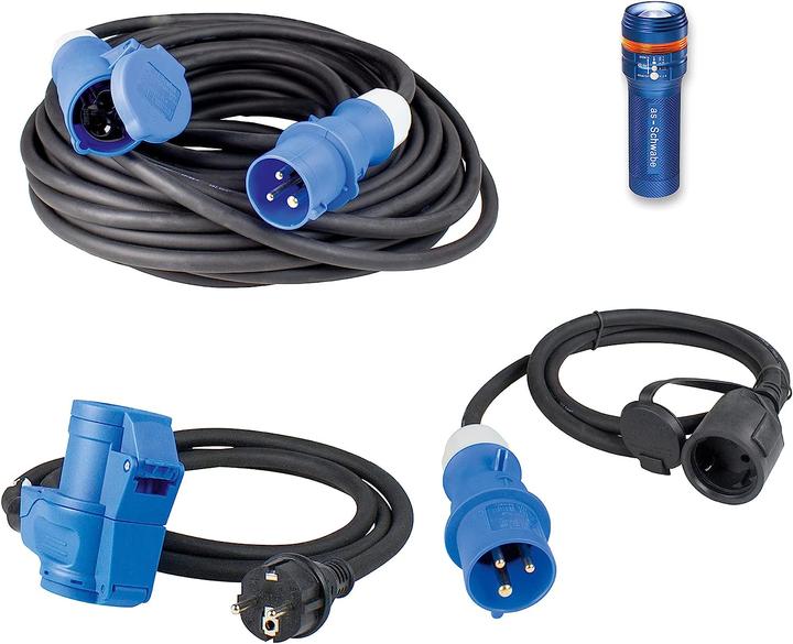 As - Schwabe Camping SET (10 m, 3-Polig)