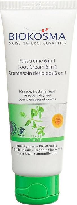 Produktbild Biokosma 6 in 1 Bio Thymian und Bio Kamille (Fusscrème & Fussgel, 75 ml)