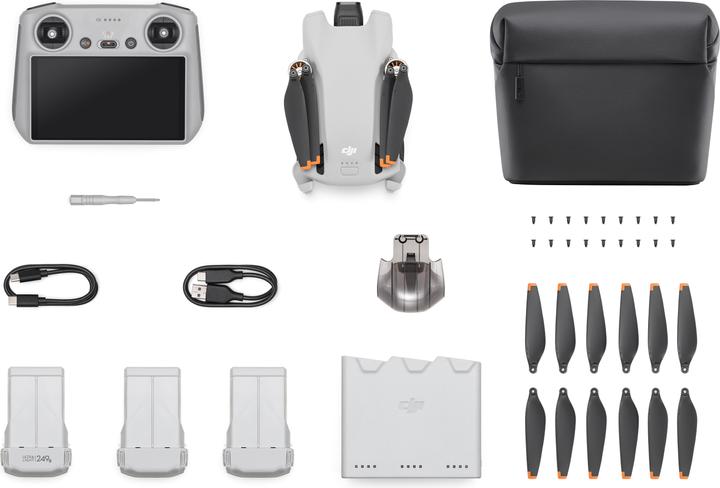 Produktbild DJI Mini 3 mit RC Controller und Fly More Combo (38 min, 248 g, 48 Mpx)