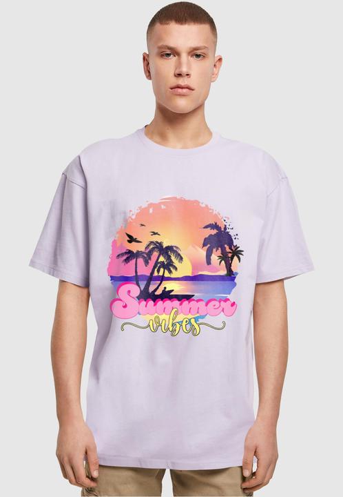 Immagine prodotto Merchcode T-shirt oversize Summer Vibes Sunset Heavy - 117175 (XS)