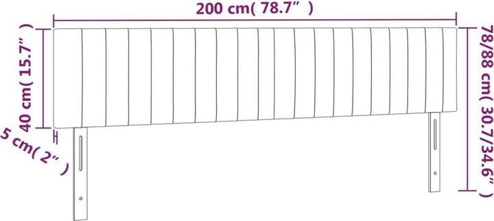Produktbild VidaXL Aldridge (200 x 5 x 128 cm)