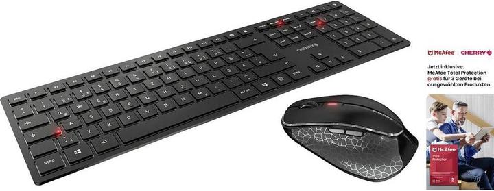 Immagine prodotto CHERRY DW 9500 Slim + McAfee 1Y 3 User (DE, Senza fili)