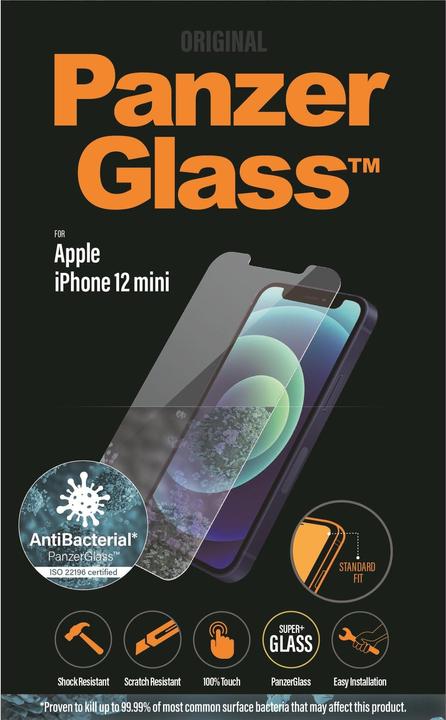 Produktbild PanzerGlass Screen Protector (1 Stück, Apple iPhone 12 mini)