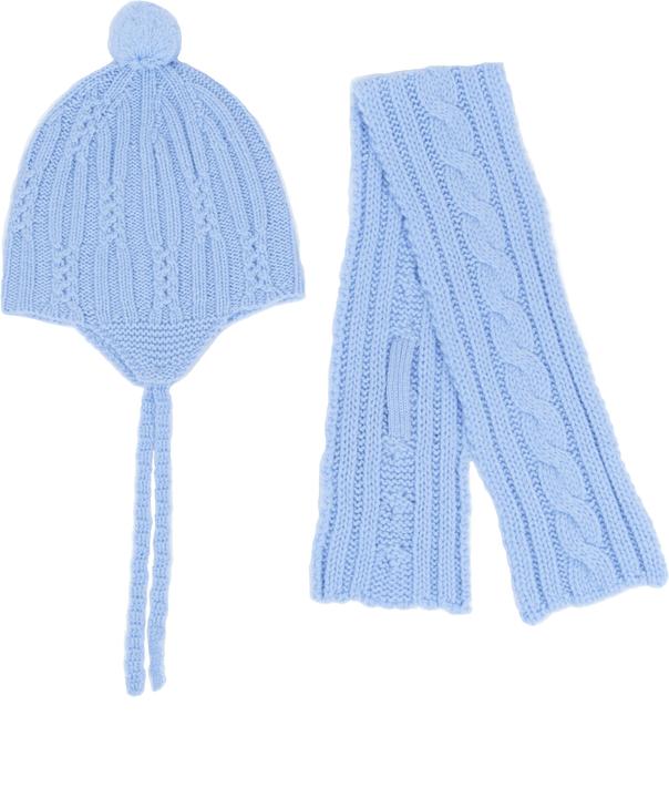 Actual product image Cash-Mere Kaschmir Mütze und Schal Set (One size)