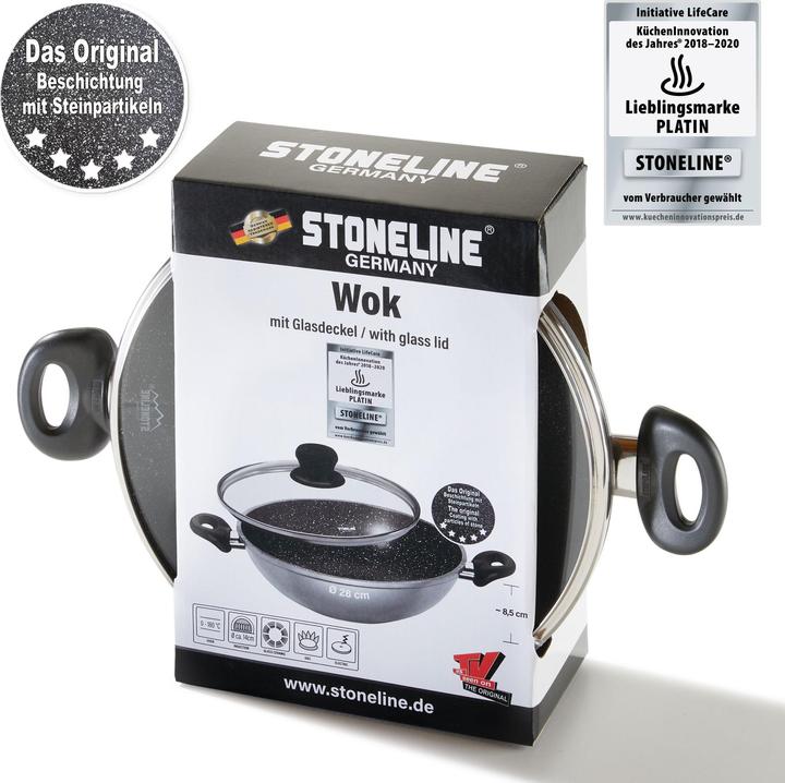 Image du produit Stoneline Wok (28 cm, Wok, Fonte d'aluminium)