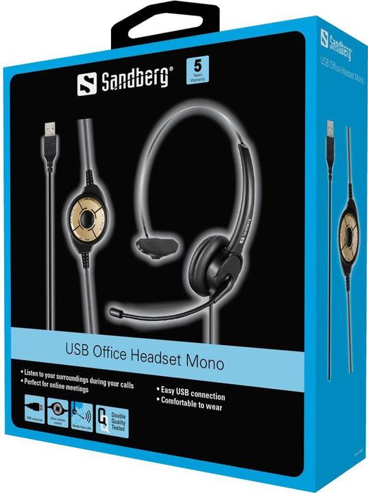 Produktbild Sandberg USB Office Headset Mono (Kabelgebunden, USB-A)