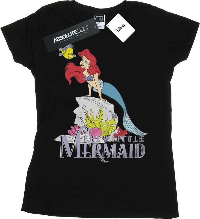 Actual product image Disney Womens/Ladies The Little Mermaid Sea Friend Cotton T-Shirt (XXL)