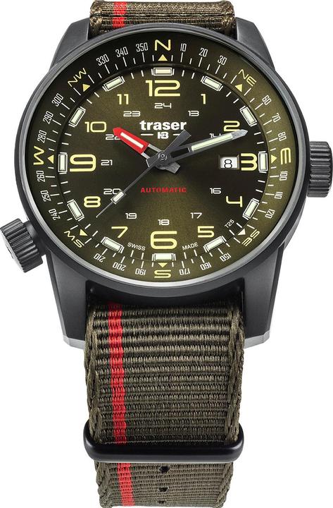 Actual product image Traser H3 110456 P68 Pathfinder Automatic 46mm 10ATM (Analogue wristwatch, 46 mm)