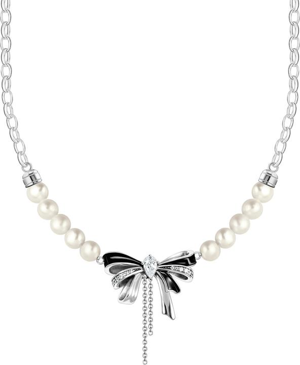 Produktbild Thomas Sabo Schleifen-Kette mit Perlen Lovely Romance (925er Silber, Emaille, 40 - 45 cm)