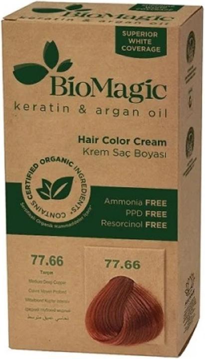 Image du produit Biomagic Teinture pour cheveux Medium Dark Copper (77,66) 250 g - Biomagique (77,66)