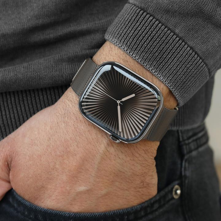 Produktbild Vonmählen Milanesearmband 2 für Apple Watch 42/44/45/49mm Granite Grey (Edelstahl)