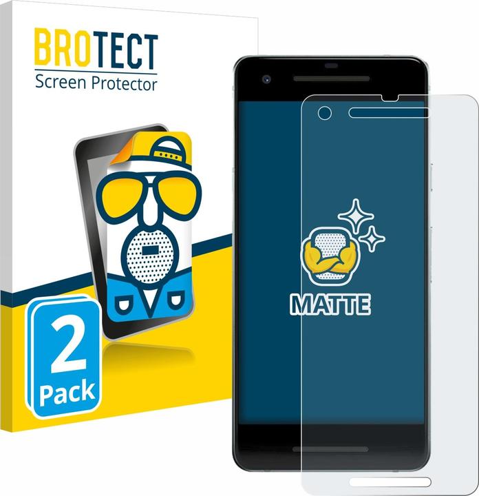 Image du produit BROTECT Film de protection antireflet Protection d'écran mat (2 pièce(s), Google Pixel 2)