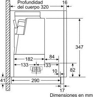 Image du produit Siemens iQ300 LI67SA531 Hotte d'aspiration semi-encastrée (Pullout) ³/h A (Hotte intégrée)