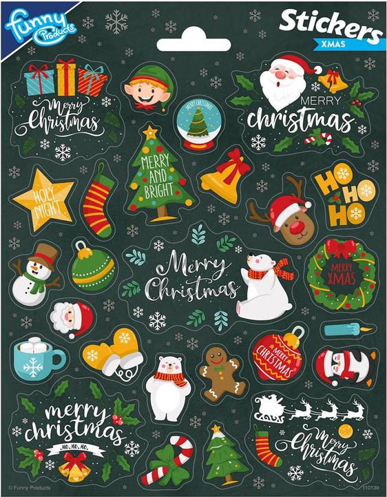 Image du produit Totum Feuille d'autocollants Noël