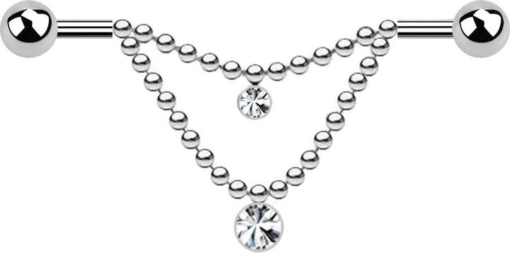 Immagine prodotto Star Piercing Anello argento spazzolato (Acciaio chirurgico 316L, senza ottone)