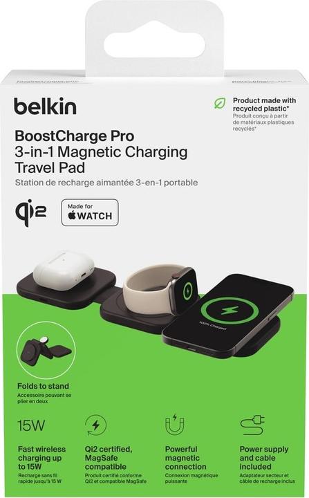 Actual product image Belkin Boost Charge Pro Qi2 3in1 (15 W)