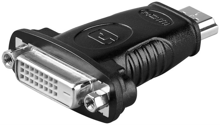Produktbild Goobay HDMI™ / DVI-D Adapter, HDMI Standard-Stecker (Typ A), Schwarz (DVI, HDMI, 5.40 cm)