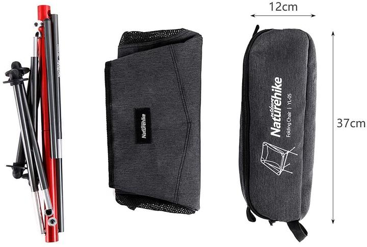 Actual product image Naturehike Foldable, lightweight outdoor and camping chair with low backrest