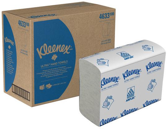 Image du produit Kleenex Serviettes pliées 2lg. 24,1x19,1cm 37374 blanc, pliage en Z 18x150 feuilles (18 x)