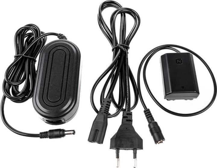 Immagine prodotto Caruba Batteria fittizia Sony NP FZ100 a decodifica completa + alimentatore AC PW20 (standard USA) (Accumulatore di carica elettrica)