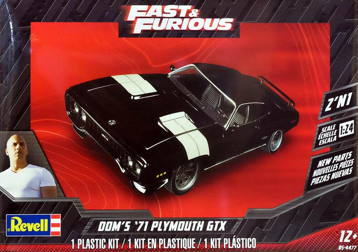 Actual product image Revell Doms 71 Plymouth GTX Fast & Furious