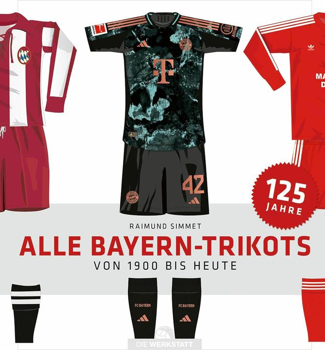 Produktbild Alle Bayern-Trikots (Deutsch, Raimund Simmet, 2025)