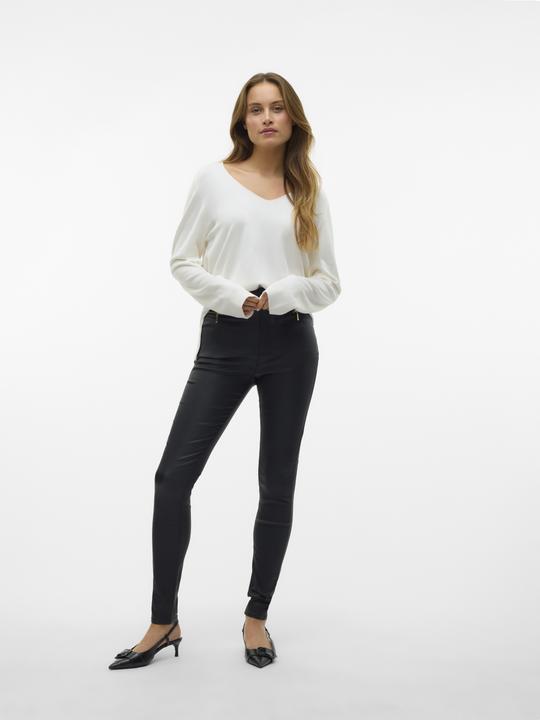 Actual product image Vero Moda Vmloa Hr Skinny Coated Zipper Pant Exc Pants (30)