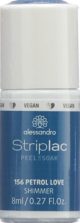 Actual product image Alessandro Striplac Peel or Soak - Petrol Love (156 Petrol Love, Peelable nail polish)
