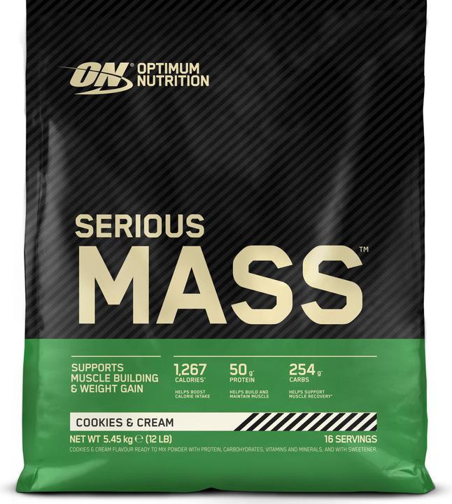 Produktbild Optimum Nutrition Serious Mass (Cookies and Cream, 1 Stk., 5450 g)
