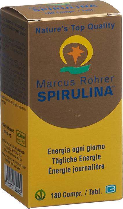 Produktbild Marcus Rohrer Spirulina Spirulina (neu) Tabl (180 Stück, Tabletten, 205 g)