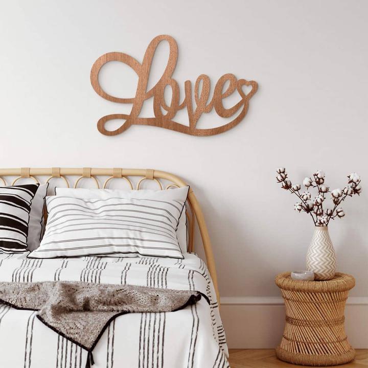 Immagine prodotto Trenddeko Mogano - Amore con cuore (50 x 30 cm)
