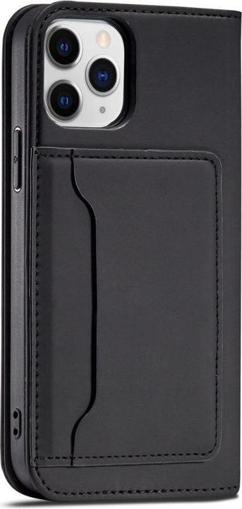 Actual product image Hurtel Magnet Card Case for iPhone 12 Pro Pouch Card Wallet Card Holder Black (Apple iPhone 12 Pro)