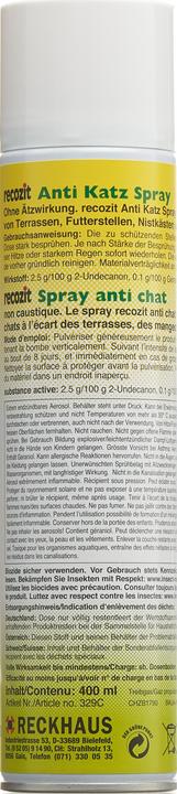 Image du produit Recozit Spray anti-chat (400 ml)