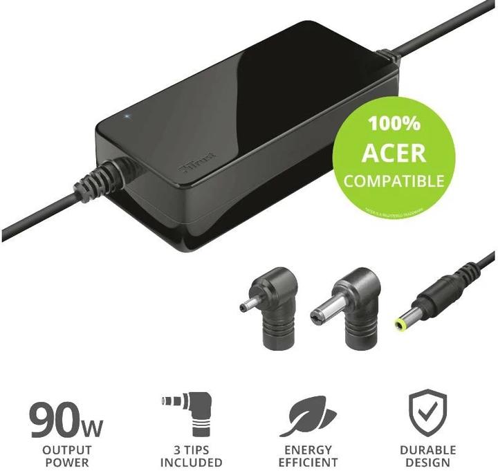 Actual product image Trust Power supply 90 W Maxo for Acer notebooks (90 W)