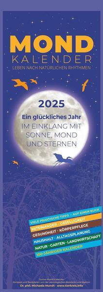 Produktbild Alpha Edition Mondkalender 2025 Streifenkalender, 14,85x42cm, Wandplaner mit 100-jährigem (Deutsch)