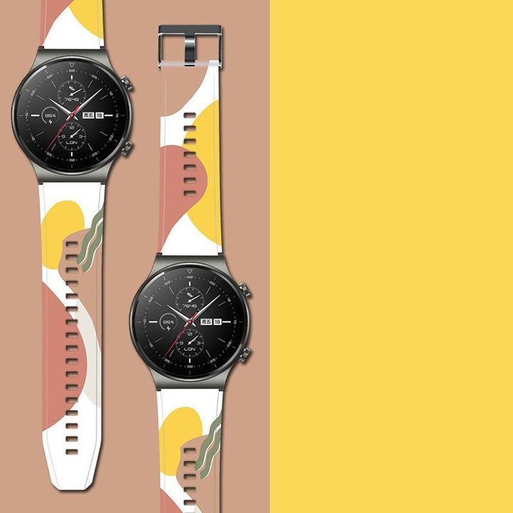 Productafbeelding Hurtel Bandje Moro Bandje Voor Huawei Watch GT2 Pro Silicone Bandje Camo Horlogebandje (8) (Plastic)
