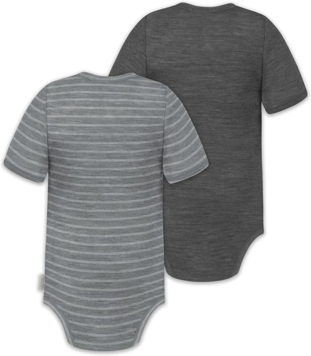 Actual product image Normani Set of 2 baby merino short-sleeved body "Tihoi" - 9317 (80)