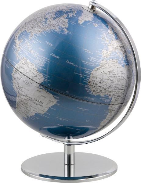 emform Tischglobus Planet metallic-blau/silber (25 cm)