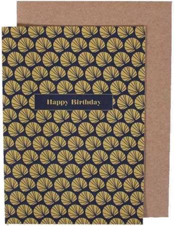 Image du produit Ava&Yves Carte d'anniversaire palmier bleu foncé double cône (1 pcs)