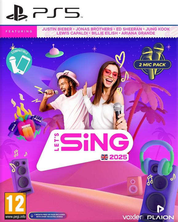 Image du produit Plaion Let's Sing 2025 version internationale (+ 2 Mics) (PS5, EN)