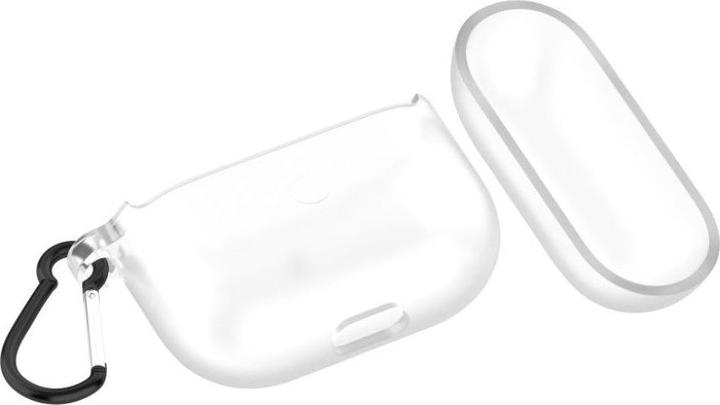 Actual product image PhoneLook Pro cover silicone gel transparent with carabiner (Headphone bag)
