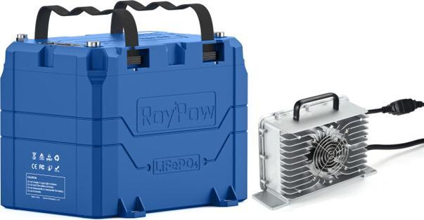 RoyPow LifePO4 Batterie inkl. Ladegerät (24 V, 100 Ah)