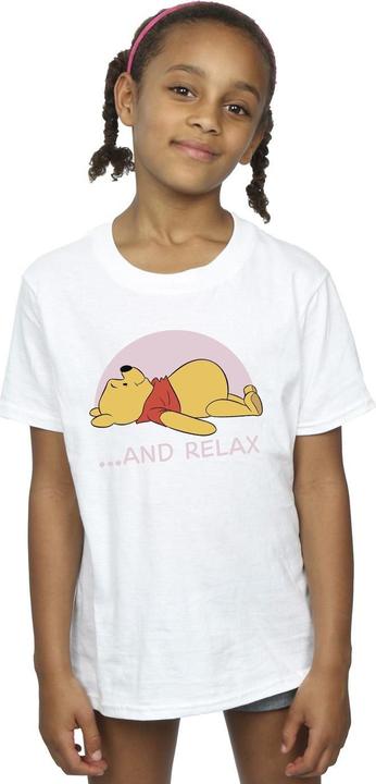 Actual product image Disney Girls Winnie The Pooh Relax Cotton T-Shirt (140, 146)