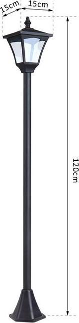 Produktbild Outsunny Gartenlaterne (10 lm, IP44)