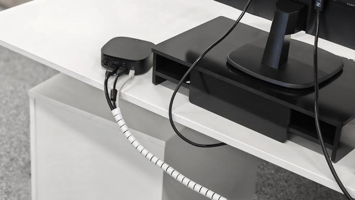 Produktbild Steffen SET FAST COVER Kabelschutzschlauch Typ 24mm weiss (Kabelschlauch, 200 cm)