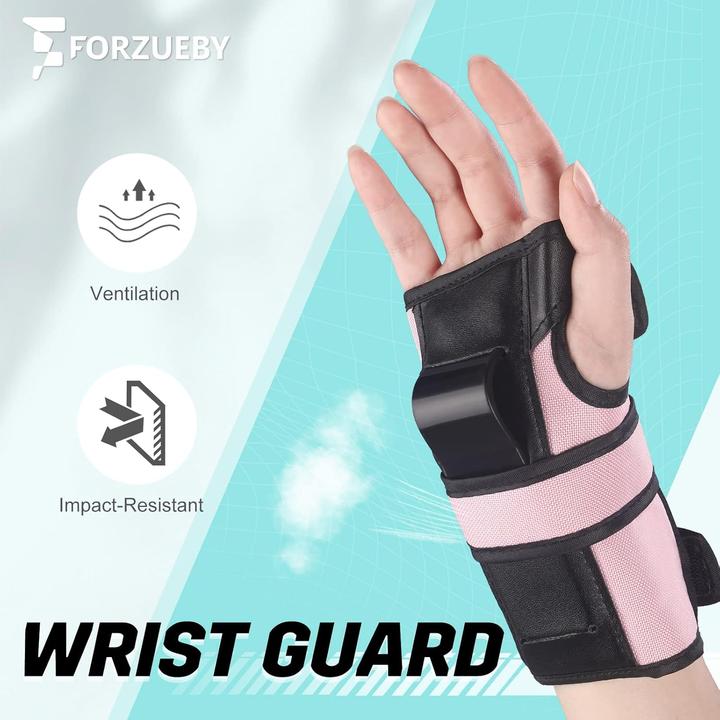 Actual product image Forzueby 6-teiliges Schutzausrüstungs-Set (M, Elbow protectors, Wrist protectors, Knee pad, 6 pieces)
