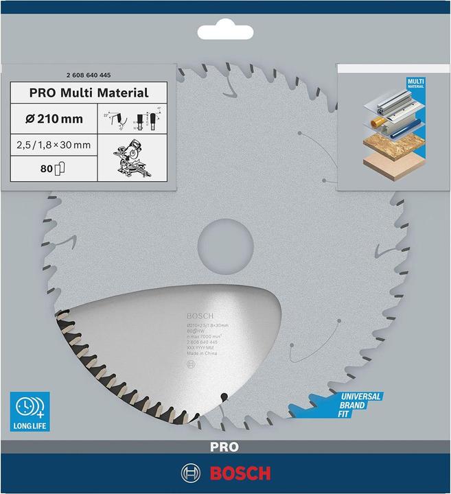Productafbeelding Bosch Professional Zubehör Cirkelzaagblad Multi Materiaal