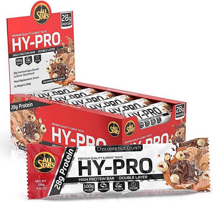 Immagine prodotto All Stars Hy-Pro Bar (24 x 100g) (Croccante al cioccolato e noci, 1 pz., 100 g)