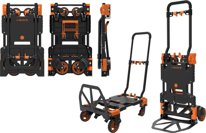 CarTech Carrello da trasporto pieghevole 2in1 (135 kg)