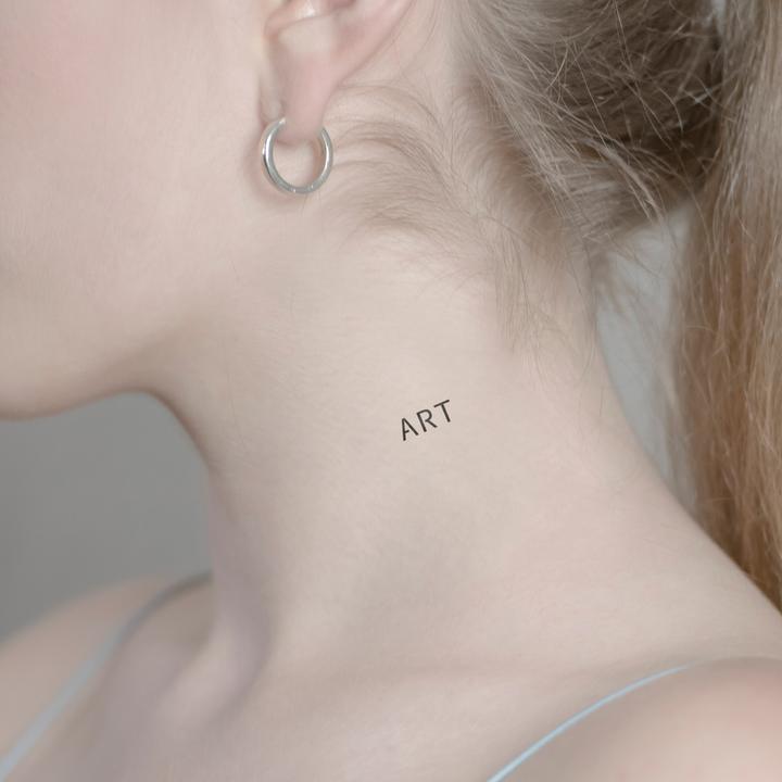 Actual product image minink Temporary tattoo - ART